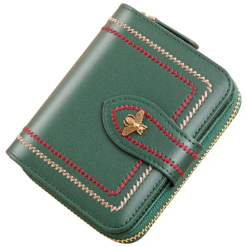 Короткий кошелек из натуральной кожи, сумка для карт, портмоне для монет