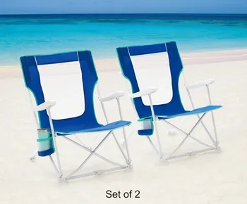 2 комплекта опорных элементов, складной пляжный стул с жесткими подлокотниками и сумкой для переноски, синий уличный стул, переносной стул, уличная мебель
