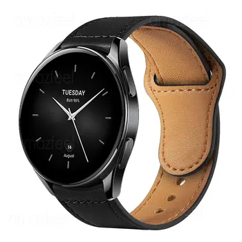 Кожаный Ремешок для Xiaomi Watch S2 42 мм 46 мм Часы Заменяют Браслет для Xiaomi Watch S1 Активный Ремешок для часов Mi Watch Color2 Ремень