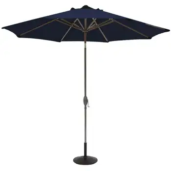 7,5-футовый темно-синий зонт для патио, набор для защиты от солнца и пляжа, дождевик для сада