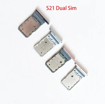 10 шт./лот, держатель лотка для sim-карт Samsung Galaxy S21/S21 Plus/S21 Ultra, слот для лотка для SIM-карт, гнездо адаптера