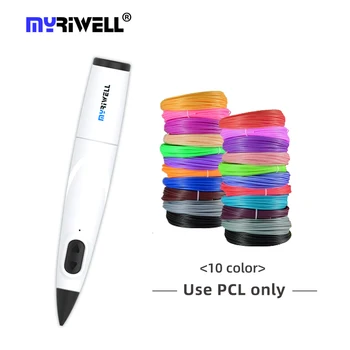 myriwell abs корпус ручки 1,75 мм pcl филаментный карандаш для 3D рисования цифровой принтер RP-300B для начинающих школьников, подарок для детей