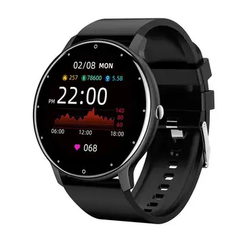 2022 ZL02 Мужские Женские Умные Часы Bluetooth Водонепроницаемый Пульсометр Фитнес-Трекер Смарт-часы Браслет Для iPhone и Андроидов