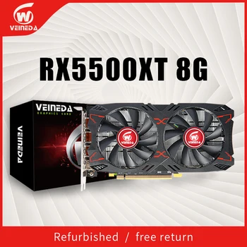 Видеокарта VEINEDA RX5500XT 8G Игровая 8GB 128Bit GDDR6 PCI-E 4.0 × 8 GPU Radeon rx5500xt 8gb игровые видеокарты Placa de vídeo