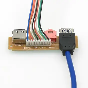 70 см Передняя панель корпуса Порты USB3.0 + USB2.0 HD Аудиоразъем Плата ввода-вывода Внутренний кабель Компьютерные Кабели и разъемы видеокарта