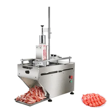 Высокоэффективная Машина для нарезки замороженного мяса из свиной грудинки/Коммерческая машина для нарезки рулетов из баранины/Автоматическая машина для нарезки мяса