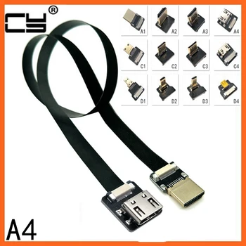 Mini HD-совместимый наклонный гибкий кабель Mini HD с плоским кабелем типа 