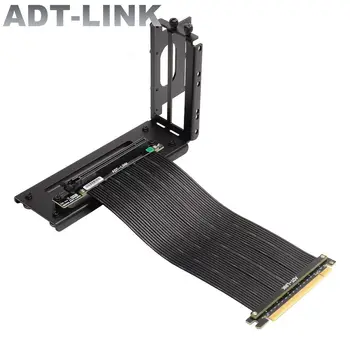 ADT Дешевый Универсальный Кабель PCI-E X16 Riser Cable PCI Express 16x 3.0 Удлинитель видеокарты с Комплектом Вертикальных кронштейнов на Шасси ПК ATX
