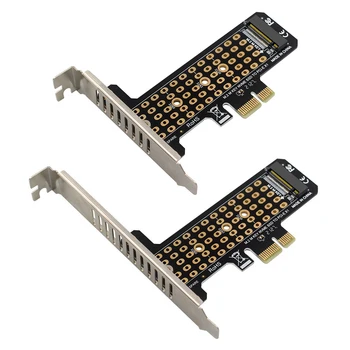 Плата адаптера SSD M.2 NVME для PCI-E X1 Поддерживает карту расширения PCI-E4.0/3.0 NVMe PCIe M.2 NGFF SSD для PCIe X1 Адаптер с кронштейном
