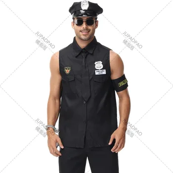 2023 Хэллоуин, Высококачественная полицейская политика Для взрослых мужчин, профессиональная ролевая игра, косплей, Джерси, Новый JUPAOPAO