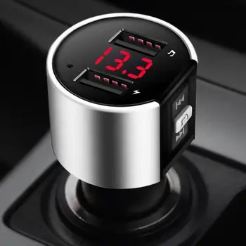 Bluetooth FM-передатчик Аудио Aux Модулятор, быстрое автомобильное зарядное устройство с двумя USB-разъемами, Автомобильный комплект громкой связи, Автомагнитола MP3-плеер