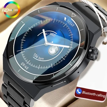 2023 Новые Смарт-часы с NFC Для Мужчин GT3 Pro AMOLED 390*390 HD Экран, Водонепроницаемые Часы для Вызова Bluetooth, Женские Часы Для мониторинга здоровья Huawei
