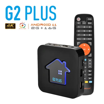 GT Media G2 PLUS Smart TV Box Android 11 Amlogic S905W2 4K UHD Четырехъядерный 2 ГБ 16 ГБ 2,4 Г Поддержка WIFI Медиаплеер телеприставка