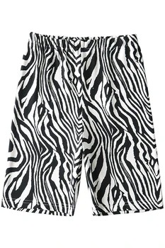 Повседневные шорты с рисунком зебры в европейском и американском стиле для верховой езды, подтягивающие бедра, женские леггинсы