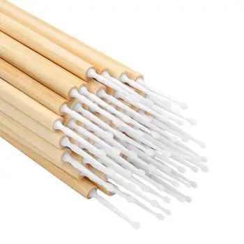 50 шт., кисточка-аппликатор, Бамбуковые палочки для наращивания ресниц, Компактные