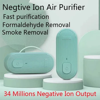 Новейший Мини-Очиститель воздуха, Портативный Анионный Освежитель воздуха, Ионизатор, Очиститель для Удаления пыли, Сигаретного дыма, Дезодорант для туалета