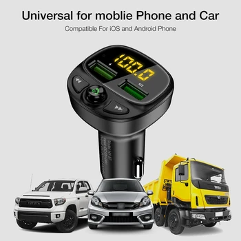 Автомобильное зарядное устройство, адаптер прикуривателя 12V-24V 3.1A, автомобильное зарядное устройство с двумя USB-разъемами и цифровым дисплеем для iPhone Xiaomi, инструмент для зарядки телефона