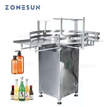 ZONESUN ZS-LP800Z, Автоматический Круглый поворотный Разборщик пластиковых Стеклянных бутылок, Сортировочный Поворотный стол, Машина для расстановки банок