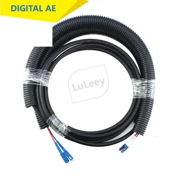 Оптический кабель базовой станции оптического волокна длиной 15 М, Двухжильный SC/UPC-LC/UPC Однорежимный Водонепроницаемый Кабель с косичкой