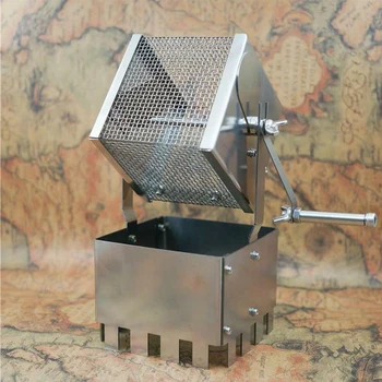Бытовая машина для обжарки кофе в виде небольших кубиков, Машина для обжарки кофейных зерен, ручной кривошипный гаджет, простое управление