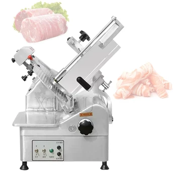 Машина для нарезки мяса Баранины Коммерческая Автоматическая Электрическая Говяжий Рулет, Машина для нарезки замороженного мяса, Строгальная машина для нарезки мяса
