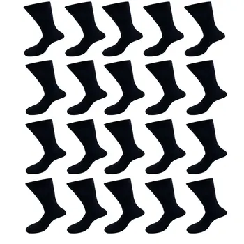 Мужские Деловые и для отдыха, Черные Высококачественные Хлопчатобумажные носки для мужчин, носки для вечерних платьев, Осенне-зимние Теплые Длинные носки с дезодорантом