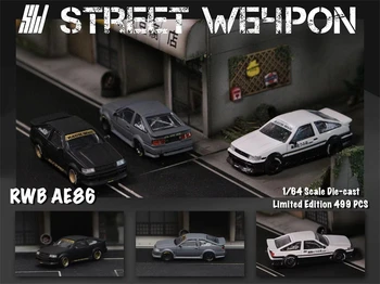 ** Предварительный заказ ** Уличное оружие 1: 64 RWB AE86 Fujiwara ливрея Белая черная литая модель автомобиля
