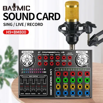 Комплект подставки для микрофона H9 Sound Card Studio BM800 для записи пения в домашней студии