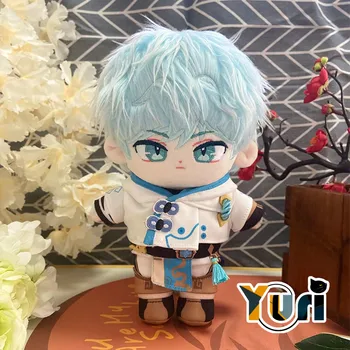 Новая Genshin Impact Chongyun 20 см Плюшевая кукла с одеждой, костюм, игрушка, Аниме Милый Косплей TGCF C KM