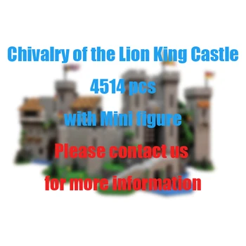 Замок Короля-льва Рыцарь 4514 ШТ Строительные подарки для детей, совместимые 10305