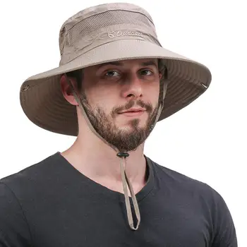 Мужская шляпа Рыбака С летней защитой от солнца и ультрафиолета, Дышащая, для Пеших Прогулок, Рыбалки, Альпинизма, Панама-панама