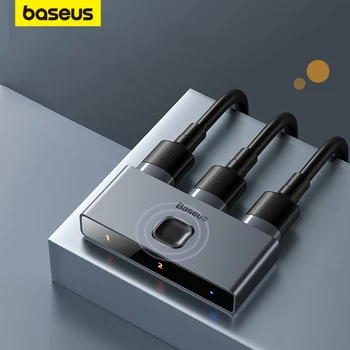 Baseus Switch HDMI-совместимый Адаптер 4K HD Switcher Конвертер 1x2/2x1 Переключатель HD Двунаправленный Переключатель для PS4/3 Xiaomi Mi TV Box