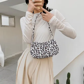 Холщовая сумка на плечо с животным рисунком, винтажная женская маленькая сумочка, повседневные универсальные модные женские квадратные сумки