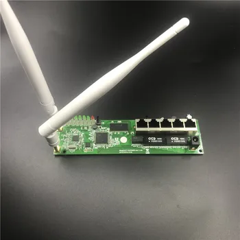OEM 5-портовый модуль материнской платы беспроводного маршрутизатора с металлическим корпусом с отверстием для винта, широкополосный быстрый домашний комплект 2.4G wireless4 module router