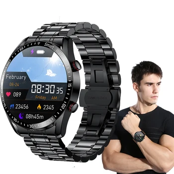 2022 Новые Умные часы Мужские Водонепроницаемые Спортивные Фитнес-трекер Многофункциональный Bluetooth-вызов Smartwatch Man для Apple HUAWEI Samsung