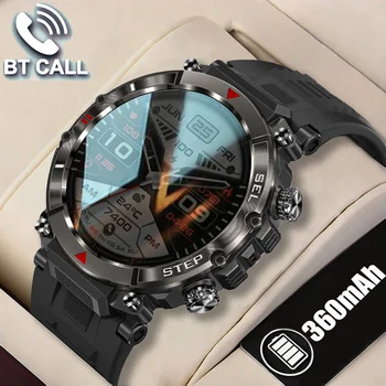 2023 Новые Умные часы Для Мужчин, Прочные Спортивные часы для Фитнеса, Мужские Водонепроницаемые Bluetooth-звонки, Умные часы с сердечным ритмом Для Android IOS