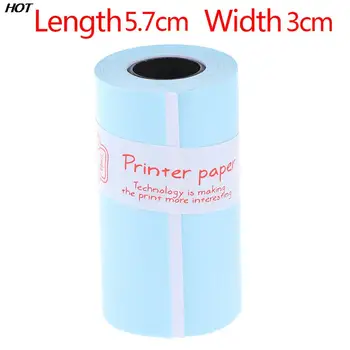 3 рулона термобумаги для факсимильной связи рулон бумаги для наклеек для печати прямая термобумага самоклеящаяся 57* 30 мм