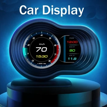 Головной дисплей F9 Обнаружение нового продукта Четкий код неисправности автомобиля Hud Автоэлектронные Аксессуары Obd Цифровой Измеритель скорости и пробега
