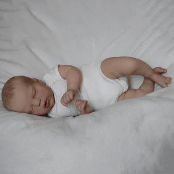 22-дюймовая уже готовая кукла Alexis Reborn Baby, такая же, как на картинке, реалистичная мягкая на ощупь 3D окрашенная кожа, нарисованные от руки волосы, видимая вена