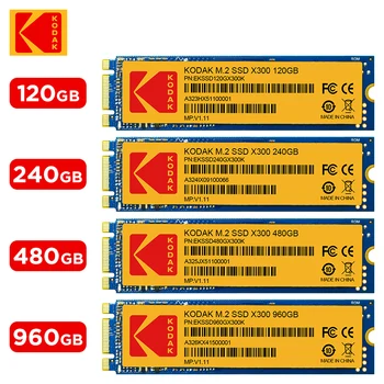100% Оригинальный KODAK X300 M.2 SSD 120GB 240GB 480GB 960GB Твердотельный накопитель M2 2280 Внутренний жесткий диск HDD для Настольного Ноутбука