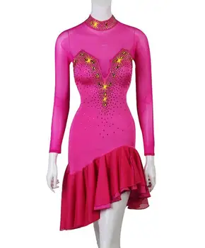женское платье для латиноамериканских танцев, Женское платье для латиноамериканских танцев, вечерние платья gatsby, платье для латиноамериканских танцев lq127