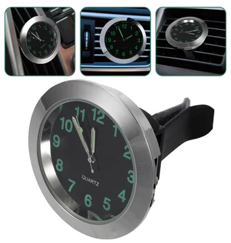 Компактные мини-автомобильные часы со светящимся указателем для удобного чтения в условиях низкой освещенности или в темноте