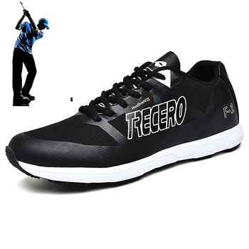 Весенне-летняя мужская обувь для гольфа без ногтей, сетчатая дышащая обувь для легкой атлетики, мужская обувь для гольфа для начинающих