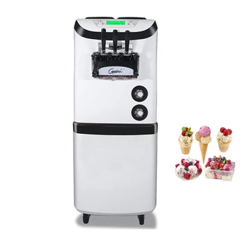 Электрическая машина для мягкой подачи мороженого, Автомат по продаже мороженого из нержавеющей стали, 3 Вида Мороженого, 3300 Вт