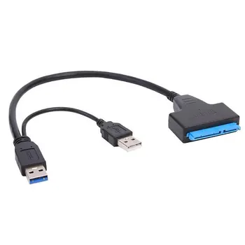 Кабель-адаптер SATA USB К последовательному жесткому диску SATA 2,5-дюймовый Ноутбук Easy Drive Line USB 2.0 Кабели для передачи данных USB 3.0 Быстрая Доставка