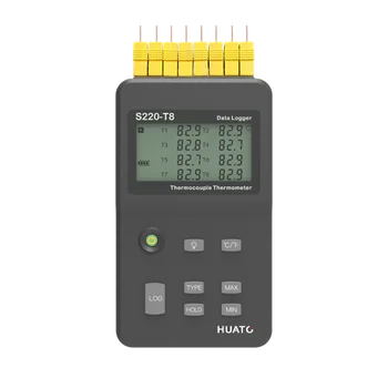 8-канальный термопарный регистратор данных с датчиком типа K