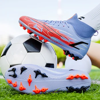 Прочные футбольные бутсы, Уличная Футбольная обувь Messi, Оптовые Кроссовки для тренировочных матчей по футзалу, Легкие Размеры 33-46
