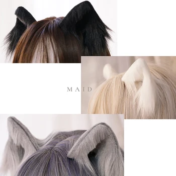 2019 новое высококачественное кошачье ухо, съемная оригинальная лента для волос, плюшевое животное ухо, головной убор в стиле лолиты, милое животное ухо