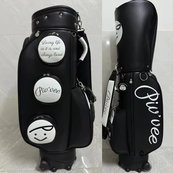 Сумка Для гольфа Golf Caddy Bags 2023 New Pivvee Большой Емкости, Компактное Тяговое Колесо, PU Водонепроницаемая Сумка для Гольфа Caddie Bag 골프용품