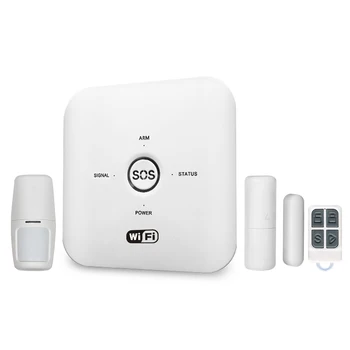 Горячая продажа WiFi Беспроводной системы охранной сигнализации Tuya Smart Home Security Комплект Сигнализации